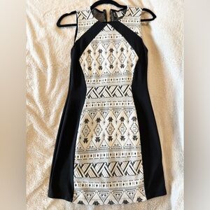 Black and White Textured H&M Dress